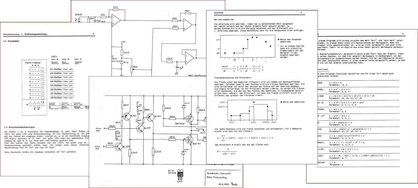 Seiten aus Dokumentation