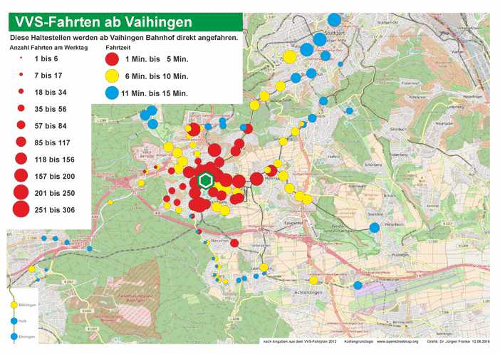 Einzugsgebiet Bahnhof Vaihingen