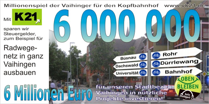 6 Mio-schein Radwegenetz