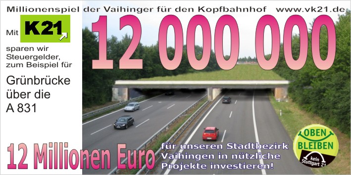 12 Mio-Schein Grünbrücke