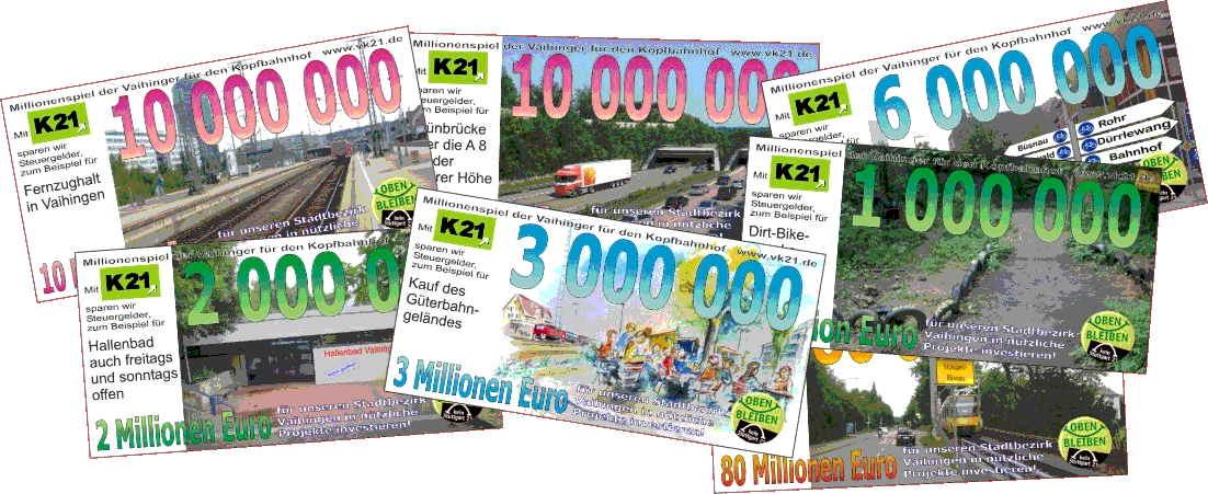 Millionenspiel-Scheine